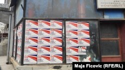 Predizborni plakati Partije kosovskih Srba na severu Kosova, februar 2025.