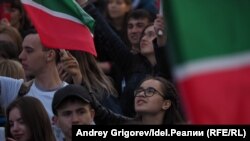 Архивное фото. Акция "Мин татарча сөйләшәм" ("Я говорю по-татарски) в Казани 26 апреля 2019 года