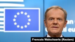 Голова Європейської Ради Дональд Туск закликав Росію, Сполучені Штати та Китай уникнути небезпечних торговельних воєн