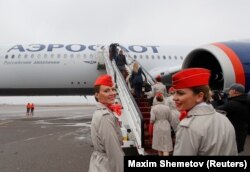 კომპანია აეროფლოტის Airbus A350-900. 2020 წ.