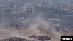 Израильские танки в секторе Газа, иллюстративное фото