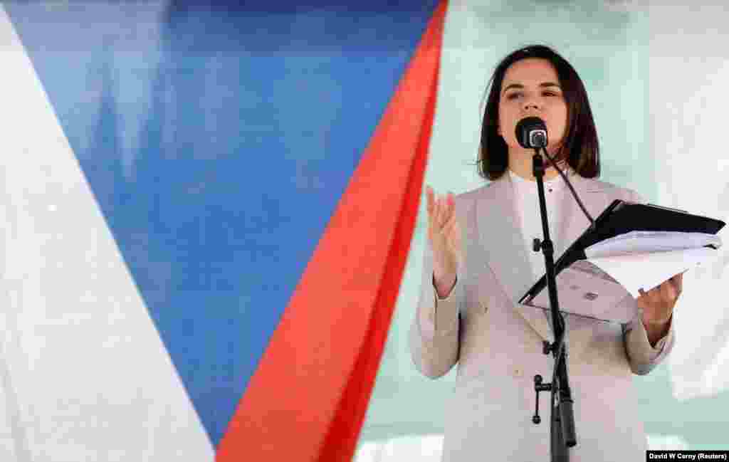 Тихановська приїхала до Праги на запрошення голови Сенату – вищої палати парламенту Чеської Республіки Мілоша Вистрчіла