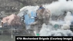 Бойові дії в Бєлгородській області Росії. Стоп-кадр з відео, знятого в квітні 2025 року