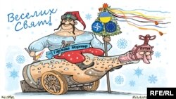 Політична карикатура художника Олексія Кустовського