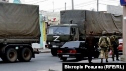 Вулиці Мелітополя щодня патрулюють окупанти, квітень 2022 року. Ілюстраційне фото