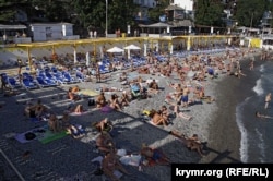 Массандрівський пляж, серпень 2015 року