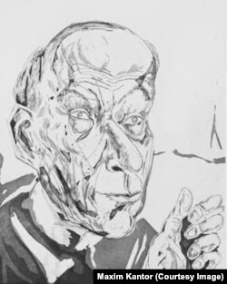 Максим Кантор. "Курящий мужчина" (портрет Сергея Шкунаева)