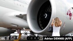 Aвіаційний двигун GE90 виробництва американської компанії General Electric, встановлений на літаку Boeing 777-3DZ