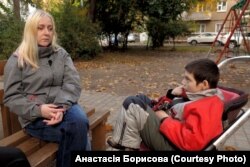 Анастасія з сином Віталієм