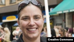 Swedish Pirate Party head Anna Troberg