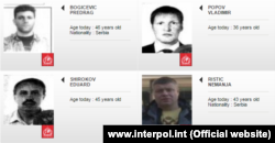 Predrag Bogićević, Vladimir Popov, Eduard Šišmakov i Nemanja Ristić na potjernici Interpola