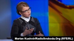 Кандидатка у президенти України Юлія Тимошенко у студії Радіо Свобода. України, Київ, 16 березня 2019 року
