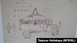 Саперный переулок в детских рисунках