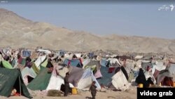A makeshift refugee camp outside the city of Herat shelters thousands of families driven from their homes by a devastating drought in neighboring regions in 2018.