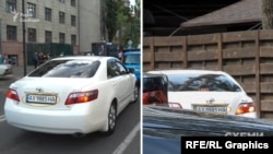 Давиденко залишив захід із участю президента на тій самій Toyota Camry, на якій він разом із Слюсарєвим приїздив до заміського комплексу