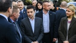 Юлія Світлична і президент Володимир Зеленський. Харків, 6 листопада 2019 року