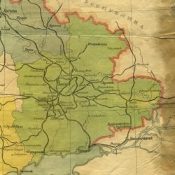 Карта Донецької губернії, листопад 1921 року