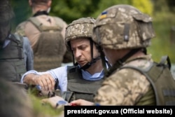 Володимир Зеленський біля передової