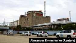 Кортеж із місією експертів Міжнародного агентства з атомної енергії (МАГАТЕ) на території Запорізької атомної електростанції. Енергодар, Запорізька область, 1 вересня 2022 року