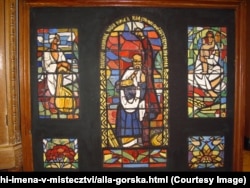 Ескіз вітража «Шевченко. Мати» для Київського університету, 1964 року