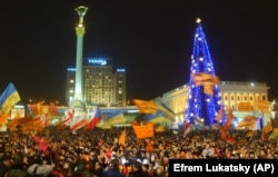 Помаранчева революція. Київ, майдан Незалежності, 26 грудня 2004 року