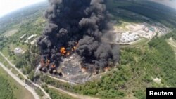 Пожежа під Києвом на нафтобазі компанії «БРСМ-нафта». 9 червня 2015 року