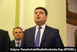Володимир Гройсман на брифінгу з приводу вивозу сміття, Львів, 27 січня 2017 року
