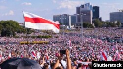 Protest opozicije u Minsku, 16. avgusta 2020.