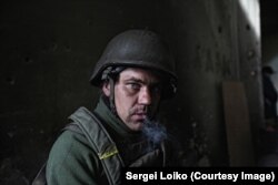 Сергій Танасов у Донецькому аеропорту (фото Сергія Лойка)