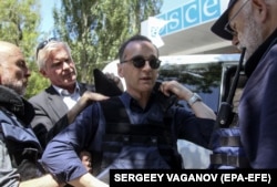 Гайко Маас в Маріуполі, Донецька область, Україна, 1 червня 2018 року