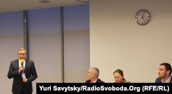 Зліва направо: Андрій Дещиця, Роберт Тишкевич, Катажина Пелчинська-Наленч та Павел Мусялек