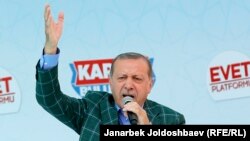 Президент Ердоган на референдумі 20 квітня 2017