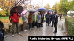 Колишні робітники заводу вибухових речовин Vitezit протестують у Сараєві, Боснія і Герцеговина, 24 жовтня 2017 року
