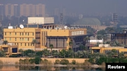 A general view of the US Embassy in Baghdad (file photo)