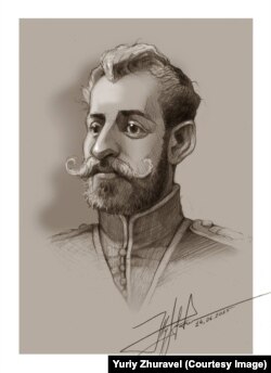 Петро Болбочан. Малюнок художника Юрія Журавля