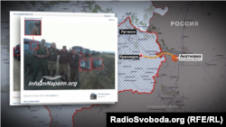 На цьому зображенні вантажівки вже не мають опізнавальних знаків