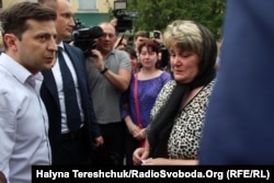 Володимир Зеленський на шахті з рідними загиблих