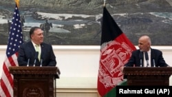 محمد اشرف غني او مایک پامپیو