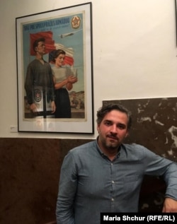 Вальтер Надь після показу фільму «Моя бабуся з Марса» в Празі