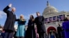 Joe Biden (left) is sworn in as the 46th U.S. President by Supreme Court Chief Justice John Roberts (right) on January 20 at the U.S. Capitol in Washington, D.C. 