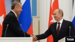 Россия. Реджет Эрдоган и Владимир Путин. Москва, 18.07.2012