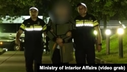 მიხეილ ლეშკაშელი დაკავებისას, 2-3 სექტემბრის ღამე