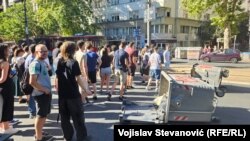 Протестна блокада во Белград