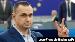Олег Сенцов у Європейському парламенті. Страсбург, 26 листопада 2019 року