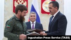 Рамзан Кадыров и Юнус-Бек Евкуров подписали соглашение 26 сентября 2018 г.