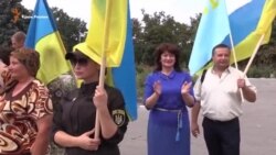 День украинского флага отметили возле админграницы с Крымом (видео) День украинского флага отметили возле админграницы с Крымом (видео)
