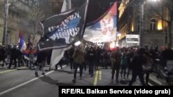 Jedan od protesta u Beogradu zbog Zakona o veroispovesti u Crnoj Gori