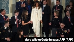 Мелания Трамп в Конгрессе 30 января 2018