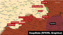 Ситуація станом на 18 червня 2025 року, дані мапи DeepState