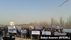 Акция в поддержку Ахматбека Келдибекова, март 2014